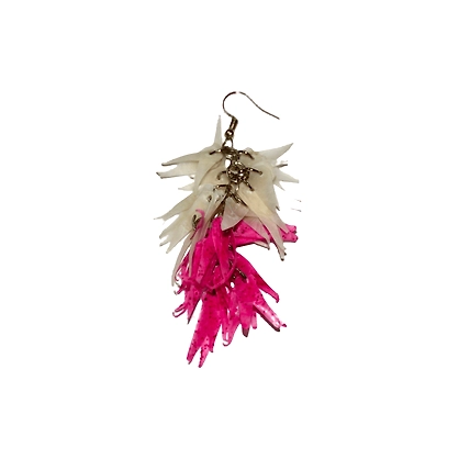 Jhuri Bhaja earring necklace set-PINK-3