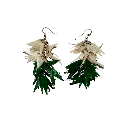 Jhuri Bhaja earring necklace set-GREEN-1