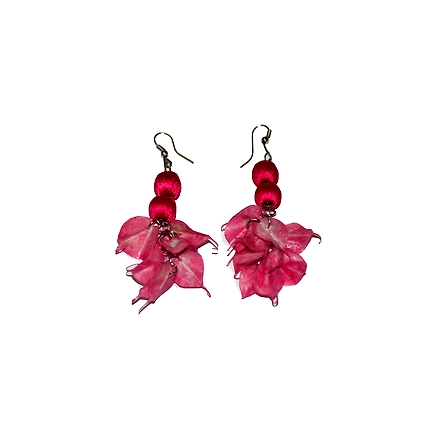 Leaves style earring necklace set-MULTICOLOR-3