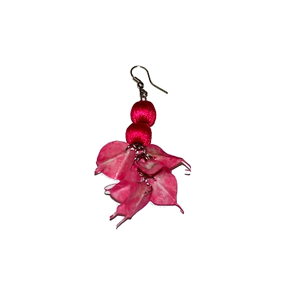 Leaves style earring necklace set-MULTICOLOR-4