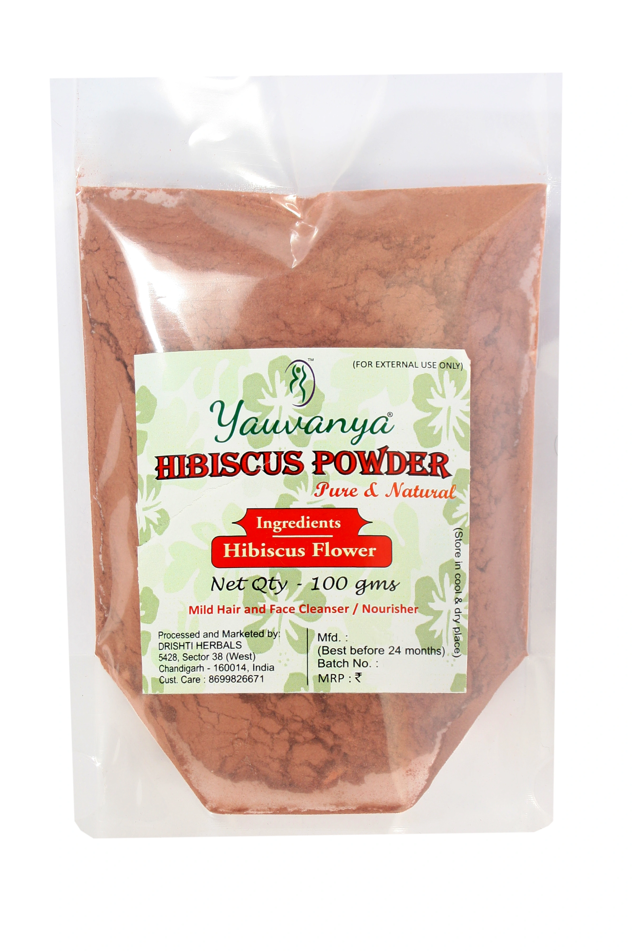 Yauvanya Hibiscus Powder - 100gms-11615490