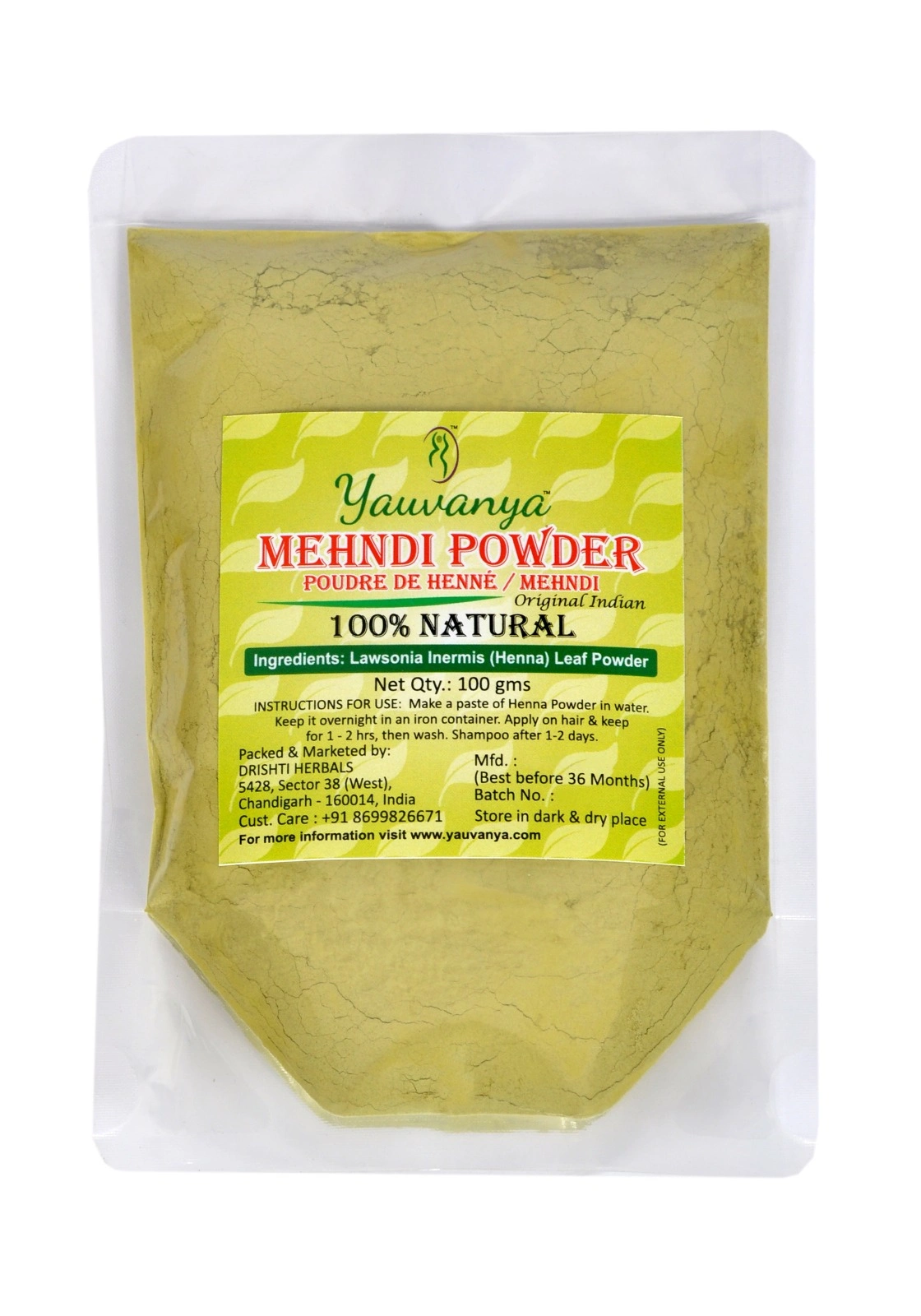 Trivang Henna Mehandi Powder: Buy packet of 100.0 gm Powder at best price  in India | 1mg