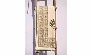 Singhalr DESIGN STUDIO Mughals Cotton Block Printed Double Bed Sheet