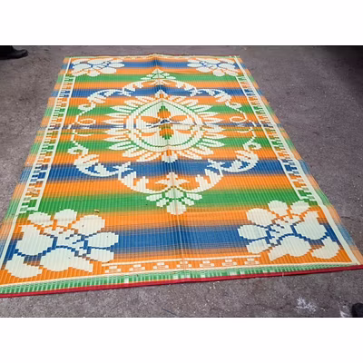 plastic mats-ivoty checks pattern-2