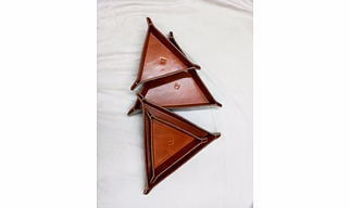 Leather Tray Set 