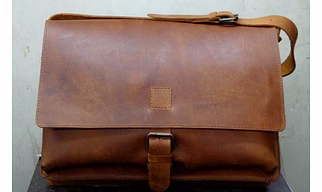 Leather Messenger Bag