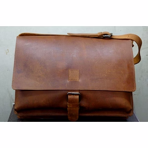 Leather Messenger Bag