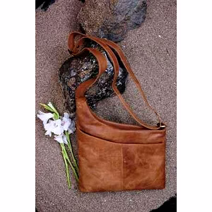 Leather Sling Bag Oil Pull Up