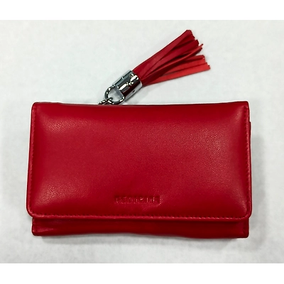 Leather Ladies Wallet Red