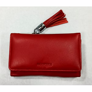 Leather Ladies Wallet Red 