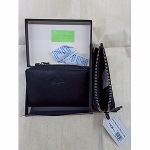 Leather Ladies Wallet Black 