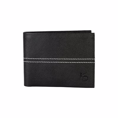 leather wallet black
