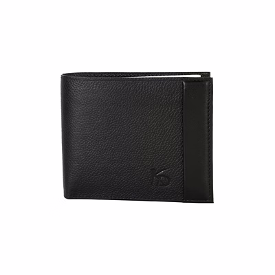 gents leather wallet black