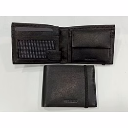 men's leather wallet it elastic band