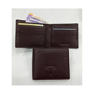 Gents Wallet In Brown Leather With Zip