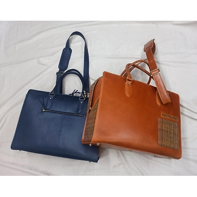 Leather & Fabric Travel Bag