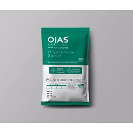 ojas latex surgical gloves sterile pwd all size