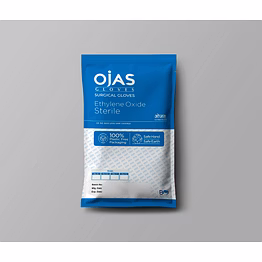 ojas latex surgical gloves sterile pwd free all size