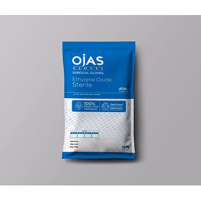 ojas latex surgical gloves sterile pwd free all size