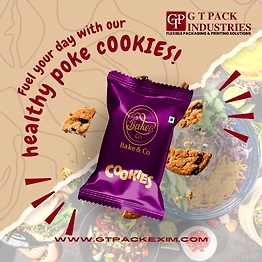 G T Pack Premium Biscuit Packaging Pouch in Printed Food Packaging Material