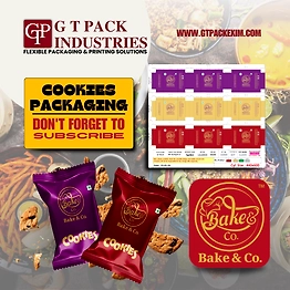 G T Pack Cookie Packaging Pouch in Printed Food Packaging Material