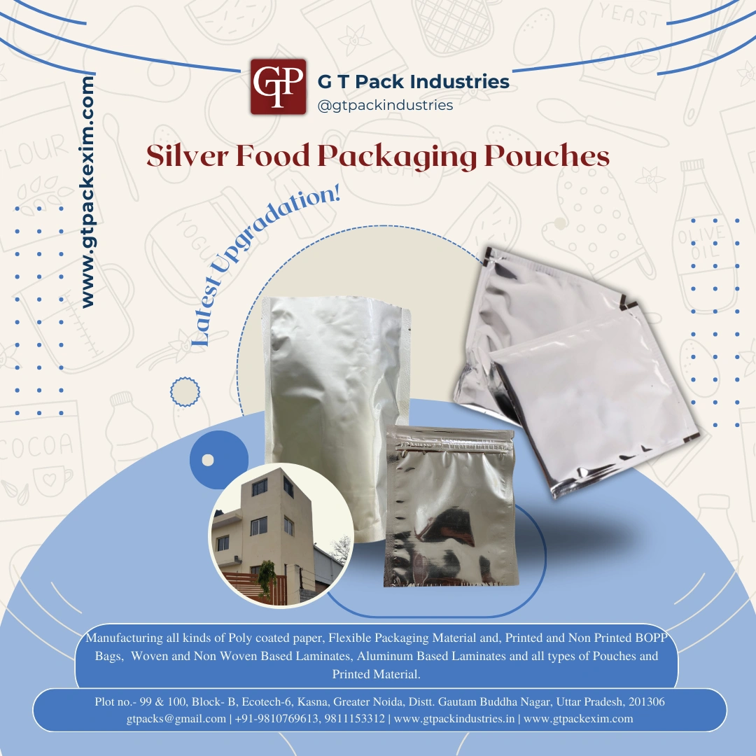 Silver Laminated Food Packaging Pouch-5