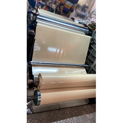 polyester laminated with plastics