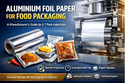 Aluminium foil paper for food packaging showing barrier protection and export-grade laminated soluti