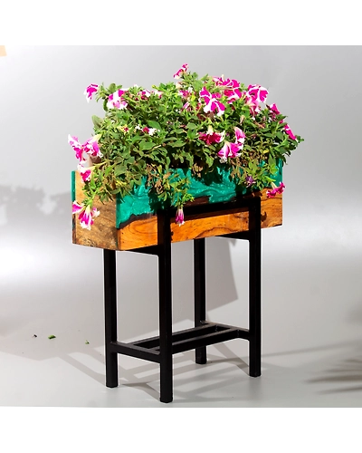 Epoxy Resin Planter Stand-1