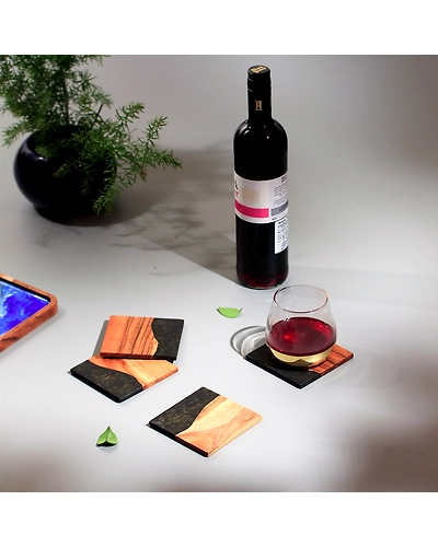 Epoxy Resin Coasters (Square)-EPXY-K2