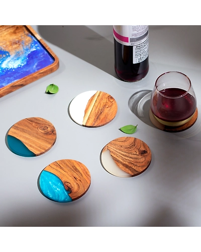 Epoxy Resin Coasters (Round)-EPXY-K2B