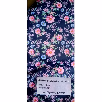 spanish velvet digital print