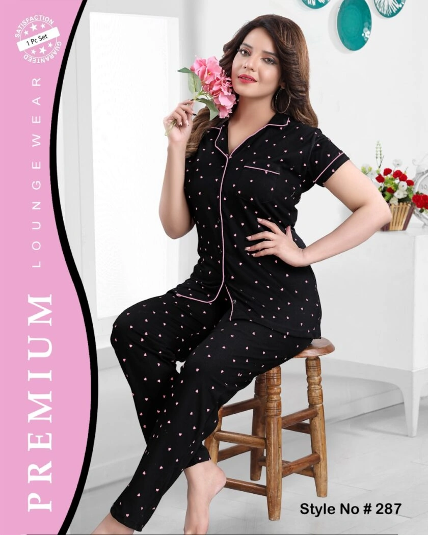 Buy Now Premium Lounge Wear Ladies Hosiery Shirt Pajama Night