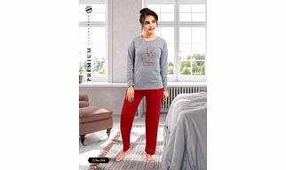Premium Lounge Wear Kids Girl Full Sleeve T-shirt & Pajama Night Suit Design No. 394