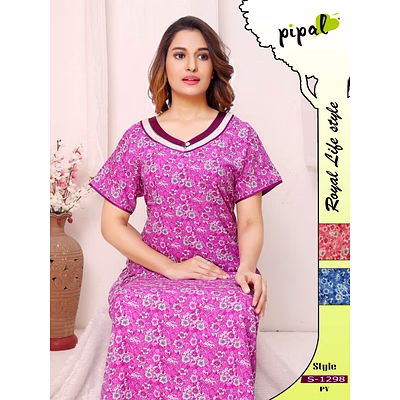 premium ladies p.v aline nighty design no. 1298