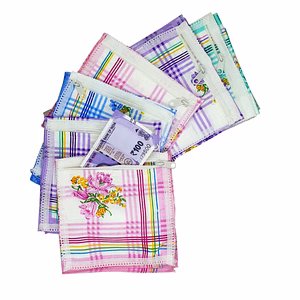Premium Ladies Printed Zip Pocket + Hankies