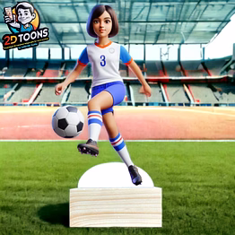 selfie 360 personalized 2d caricature gift: star soccer player 2d toons by selfie360 studio