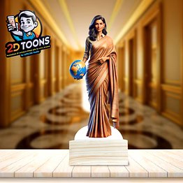 selfie 360 world explorer entrepreneur 2d toons, custom caricature gifts by selfie360 studio