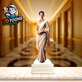 selfie 360 administrative hotel manager 2d toons, personalized caricature gift for friends and family