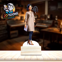 selfie 360 personalized 2d caricature gift: captivating voice artist 2d toons