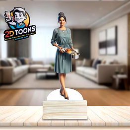 selfie 360 personalized 2d caricature gifts: customized masterful pastry chef toons