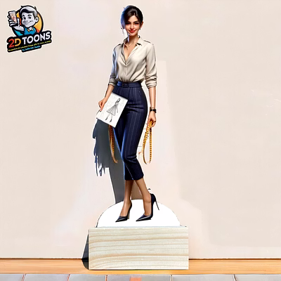 selfie 360 trendsetting designer 2d toons, personalized caricature gift by selfie360 studio