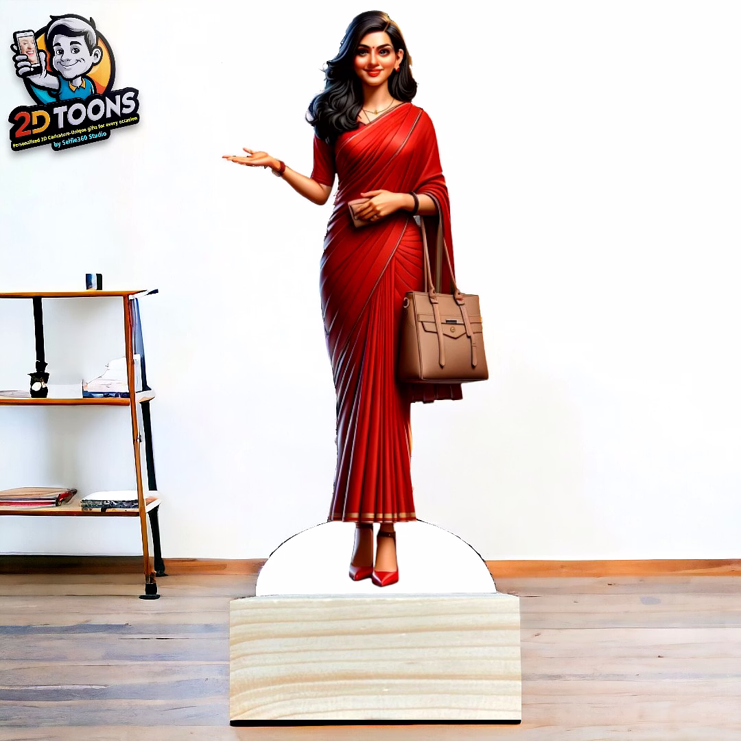 Trendsetting Blogger 2D Toons: Personalized Caricature Gift by Selfie360 Studio image 1