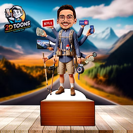 selfie 360 2d toons | personalized 2d caricature gifts for everyone by selfie360 studio