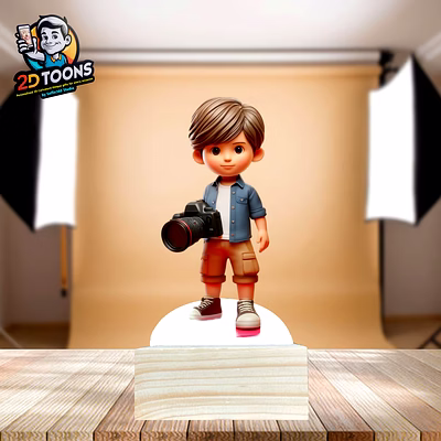 selfie 360 2d toons, personalized 2d caricature gift for friends, family, partners by selfie360 studio