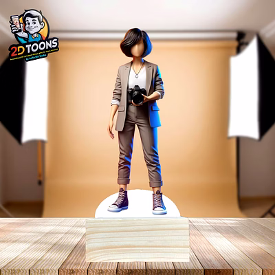 selfie 360 custom 2d caricature gift - personalized cartoon artwork by selfie360 studio