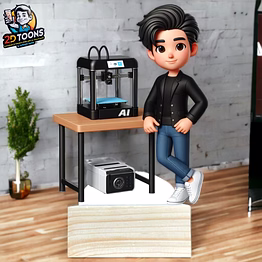 selfie 360 2d toons - personalized 2d caricature gift for friends and family | selfie360 studio