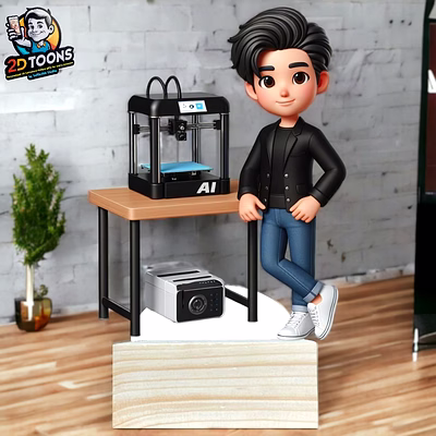 selfie 360 2d toons - personalized 2d caricature gift for friends and family | selfie360 studio