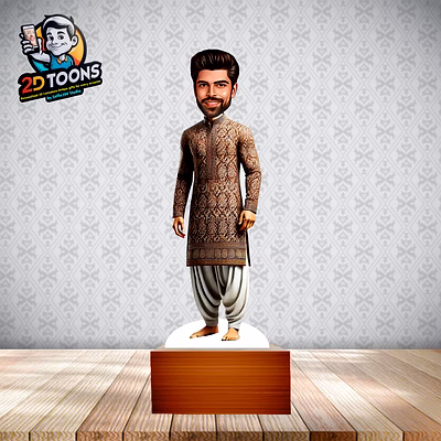 selfie 360 personalized 2d caricature gift - customized toon art by selfie360 studio
