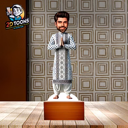 selfie 360 custom 2d toons caricature - personalized gift for friends & family